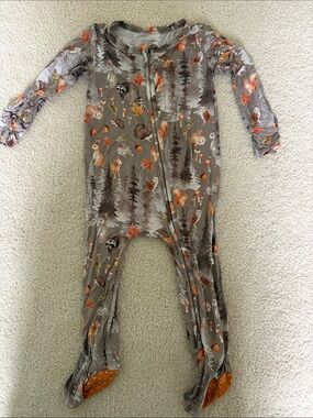 Woodland footie pjs